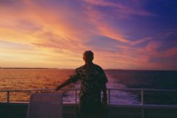 Sunset aboard Tahiti Aggressor. Purfect end to a great da... by Marylin Batt 
